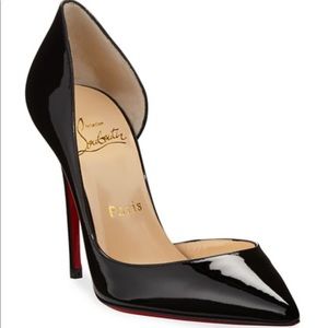 Iriza Patent Open-Side Red Sole Pump